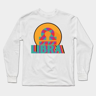 Libra Zodiac Design Long Sleeve T-Shirt